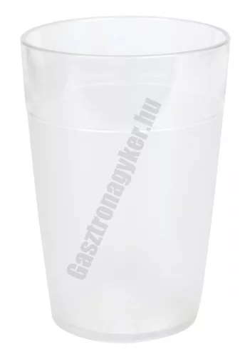 Polikarbonát pohár,  250 ml, áttetsző (törhetetlen) Pujadas