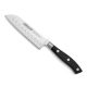 Arcos Riviera kovácsolt Santoku japán kés, 14 cm penge, fekete szegecselt nyéllel