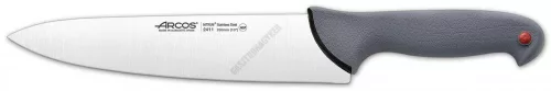 Arcos Colour Prof szakácskés, 25 cm penge, csúszásmentes gumírozott markolat, színkódos
