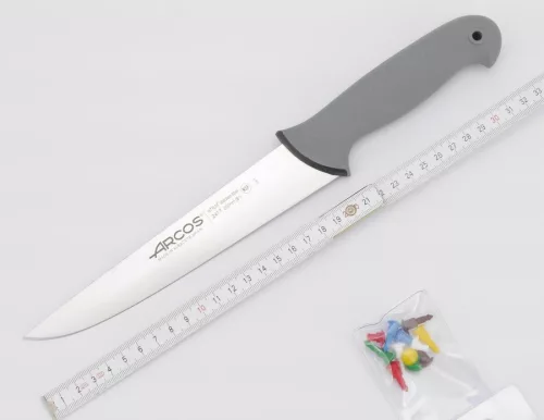 Arcos Colour Prof konyhakés, 20 cm penge, csúszásmentes gumírozott markolat, színkódos