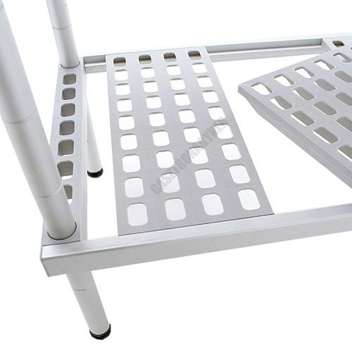 Aluplast állvány 4 polccal, 180 cm magas, 40 cm mély