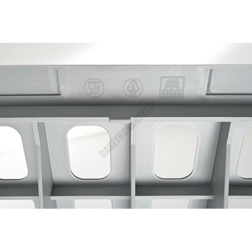 Aluplast állvány 4 polccal, 180 cm magas, 50 cm mély