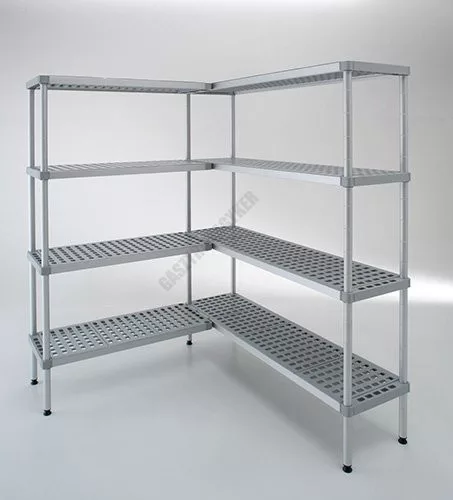 Aluplast állvány 4 polccal, 140x50x200 cm