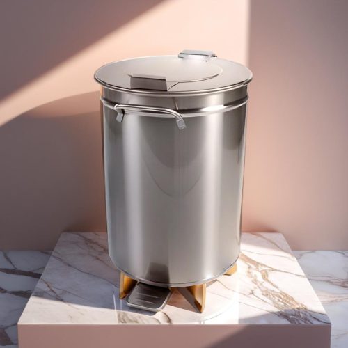 Lábpedálos hulladék- és moslékgyűjtő 50 literes, 380×615 mm