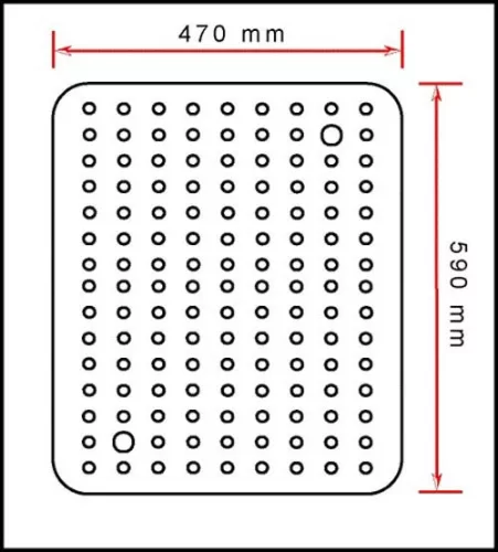 GN 2/1 csepegtetőbetét, rozsdamentes