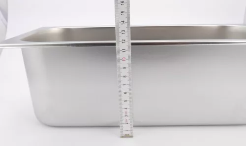 Fagylaltos tégely, fagyitégely, 360×165×120 mm rozsdamentes