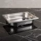 GN edény, 1/2 65 mm, 4 l, csúszófüllel, rozsdamentes