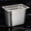 GN edény, 1/4 200 mm, 5,5 l, rozsdamentes