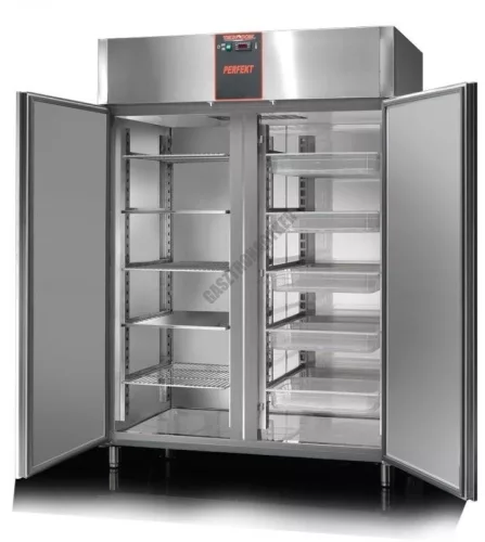 Teleajtós hűtőszekrény 1300 l. rozsdamentes külső belső AF14PKMTN