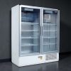 Két üvegajtós hűtővitrin több színben, bruttó 1200 literes