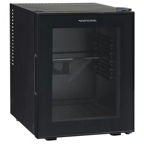 Üvegajtós minibár, fekete MB 32 BGD