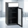 Üvegajtós hűtővitrin fekete SC 81 BE 