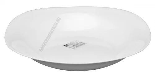 Parma fehér mélytányér, 23x23 cm, 600 ml, opál üveg