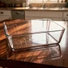 Téglalap sütőtál műanyag tetővel, 25×19×8 cm, 2,6 l, Cook&Freeze