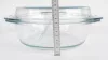Simax hőálló jénai tál fedővel, kerek, 3,5+1,6 liter