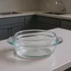 Simax Hőálló jénai tál fedővel kerek 1,5+0,6 liter