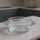Simax Hőálló jénai tál fedővel kerek 1,5+0,6 liter