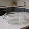 Simax hőálló jénai kenyérsütő (kacsasütő) tál fedővel, 8 liter