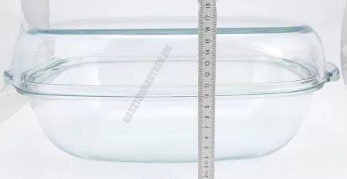 Simax hőálló jénai kenyérsütő (kacsasütő) tál fedővel, 8 liter