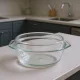 Simax Hőálló jénai tál fedővel kerek 2,5+1,2 liter