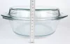 Simax Hőálló jénai tál fedővel kerek 2,5+1,2 liter