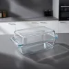 Simax hőálló jénai sütőtál fedővel szögletes, 2,8 liter+2 liter