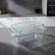 Simax hőálló jénai sütőtál fedővel szögletes, 2,8 liter+2 liter