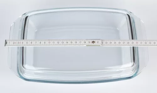 Simax hőálló jénai sütőtál fedővel szögletes, 2,8 liter+2 liter