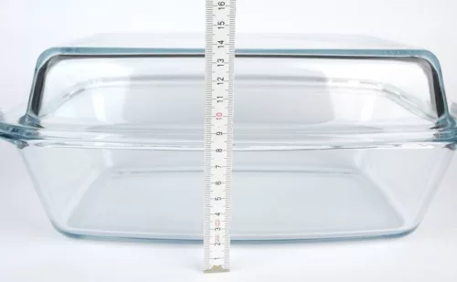 Simax hőálló jénai sütőtál fedővel szögletes, 2,8 liter+2 liter