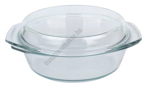 Simax Hőálló jénai tál fedővel kerek 2,0+0,9 liter