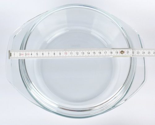 Simax Hőálló jénai tál fedővel kerek 2,0+0,9 liter