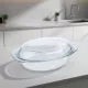 Simax hőálló jénai sütőtál fedővel ovális 2,4 liter+1,2 liter