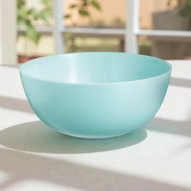 Diwali Light Turquoise tál, 21 cm, 2 liter, türkiz, üveg