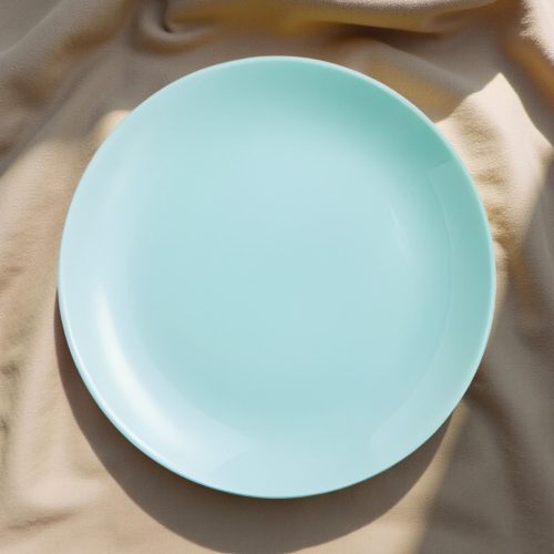 Diwali Light Turquoise lapostányér, 19 cm, türkiz, üveg