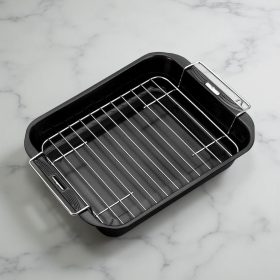   Sütőtepsi ráccsal, mély, 38×28×6 cm, tapadásmentes, Saphir
