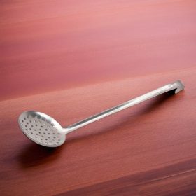Szűrőkanál, erős 14x47 cm, rozsdamentes