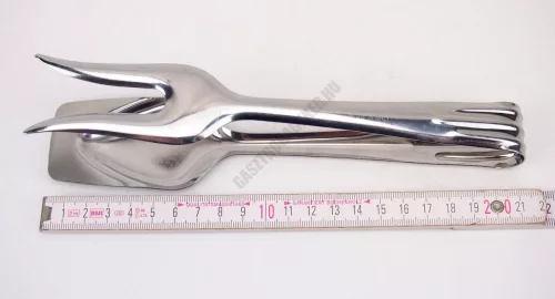 Villáskanál csipesz, 21×4 cm, rozsdamentes