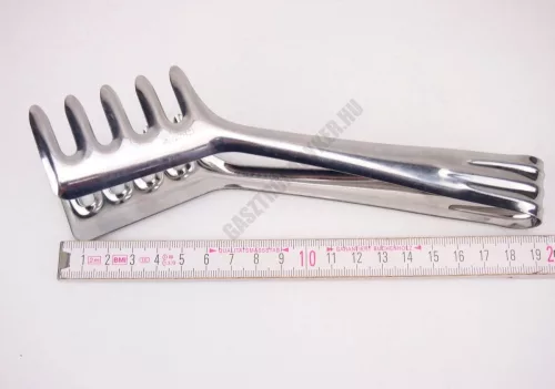 Spagetticsipesz, salátacsipesz, 20×4×6 cm, rozsdamentes