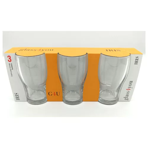Iris üdítős pohár, 285 ml, üveg