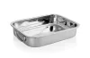 Sütőtepsi füllel, 43×31×7 cm, rozsdamentes
