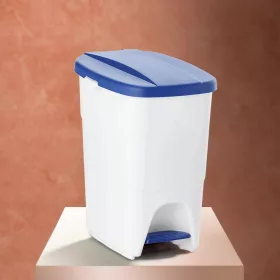 Pedálos szemetes, 25 l, polipropilén, kék tető