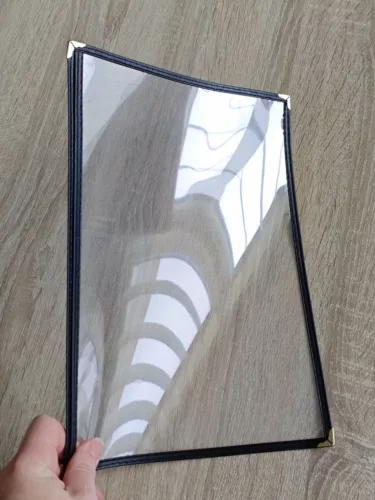 Étlaptartó mappa, A4, átlátszó, PVC