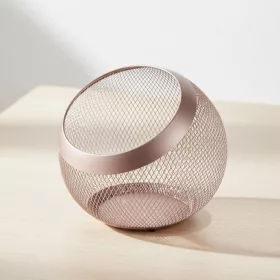 Fém gyümölcskosár, 24 cm, porszórt rose gold