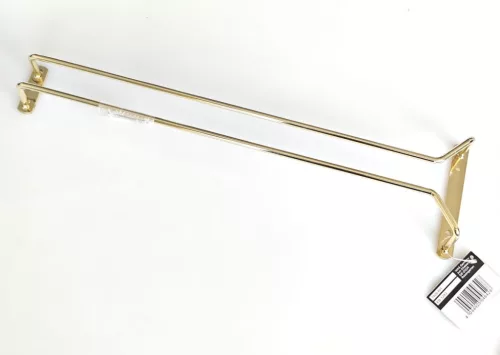 Pohártartó sín, 41,5 cm, sárgaréz
