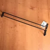 Pohártartó sín, 41,5 cm, porszórt fekete, rozsdamentes