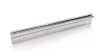 Blokktartó sín, 75×8 cm, rozsdamentes