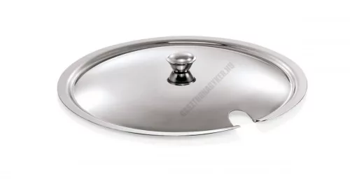 Fedő kanálkivágással, a W-1475180 cikkszámú levestálhoz, 22 cm, rozsdamentes