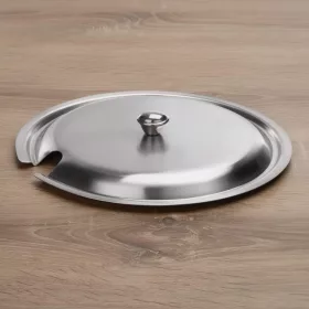   Fedő kanálkivágással, a W-1477225 cikkszámú levestálhoz, 18 cm, rozsdamentes