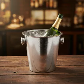 Pezsgősvödör, 4,5 l, rozsdamentes