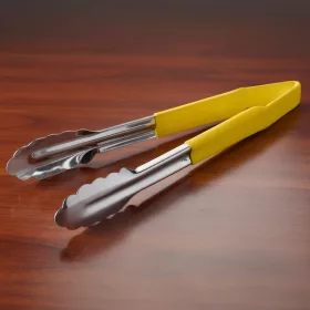 Csipesz, univerzális, 24 cm, sárga (főtt hús), (HACCP)